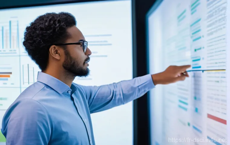 데이터과학 직무 인터뷰 예상 질문 - **Prompt 1: The Visionary Data Strategist**
A diverse male data scientist in his late 30s, dress...