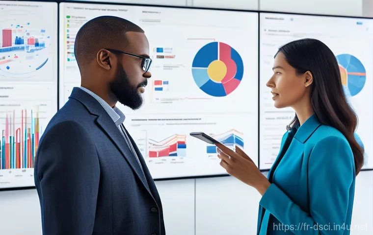 데이터과학과 SQL의 중요성 - **Prompt 2: SQL: The Master Key to Databases**
    "A focused male data professional in his early 30...