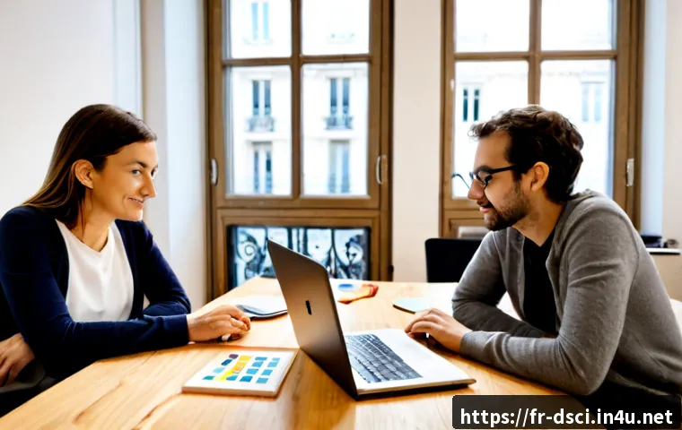 데이터과학 프로젝트에서 팀 빌딩 - Photorealistic French data science team building workshop in a bright Paris coworking studio, five d...